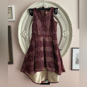 Girls High Low Lace Gown